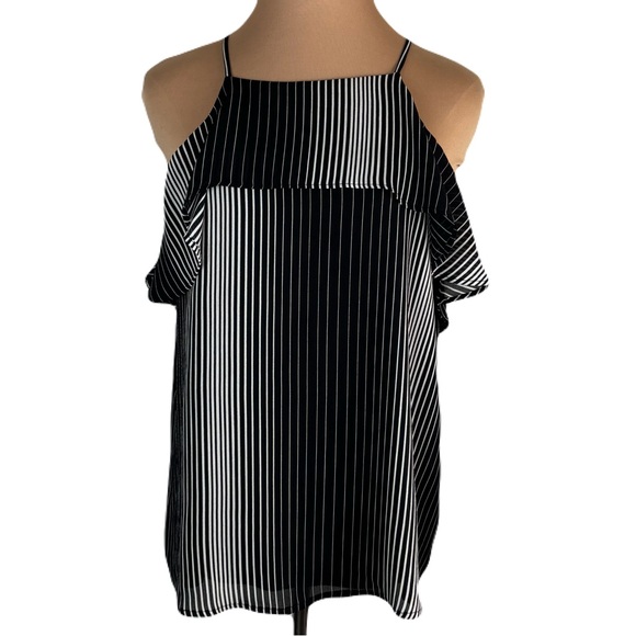 Ann Taylor Black and White Striped Camisole Top - Picture 1 of 4